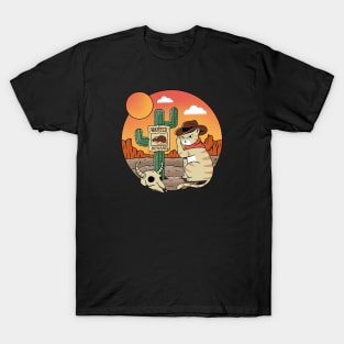 Nature desert and cat T-Shirt